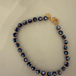 Jane Win Protect evil eye beaded necklace